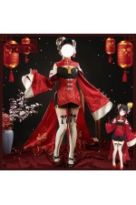 2XXT Cosplay Vtuber Tsukino Mito Hanfu Themed Outfit Cosplay Costume